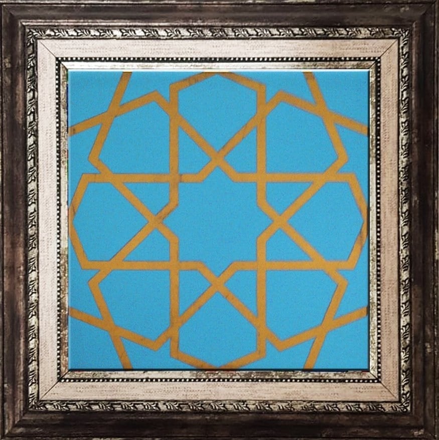 Armada Çini 20x20 Cm SP 89 Turkuaz Metalik Kütahya Çini Karo