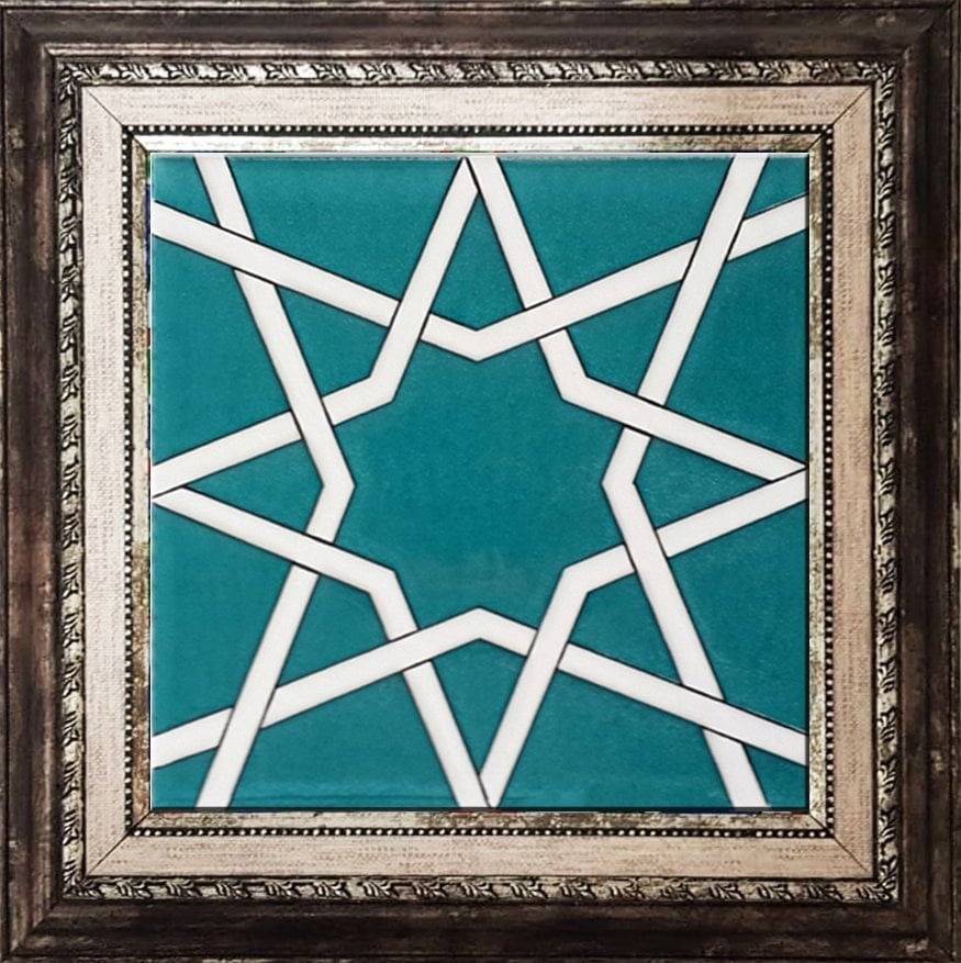 Armada Çini 20x20 Cm SP 94 Yıldız Kütahya Çinisi Selçuklu Çini Karo