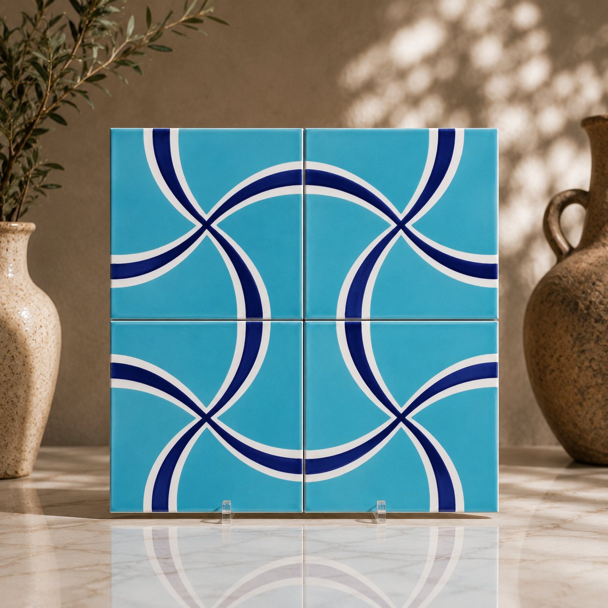 Armada Çini 20x20 Cm SP 95 Modern Desen Kütahya Çini Karo