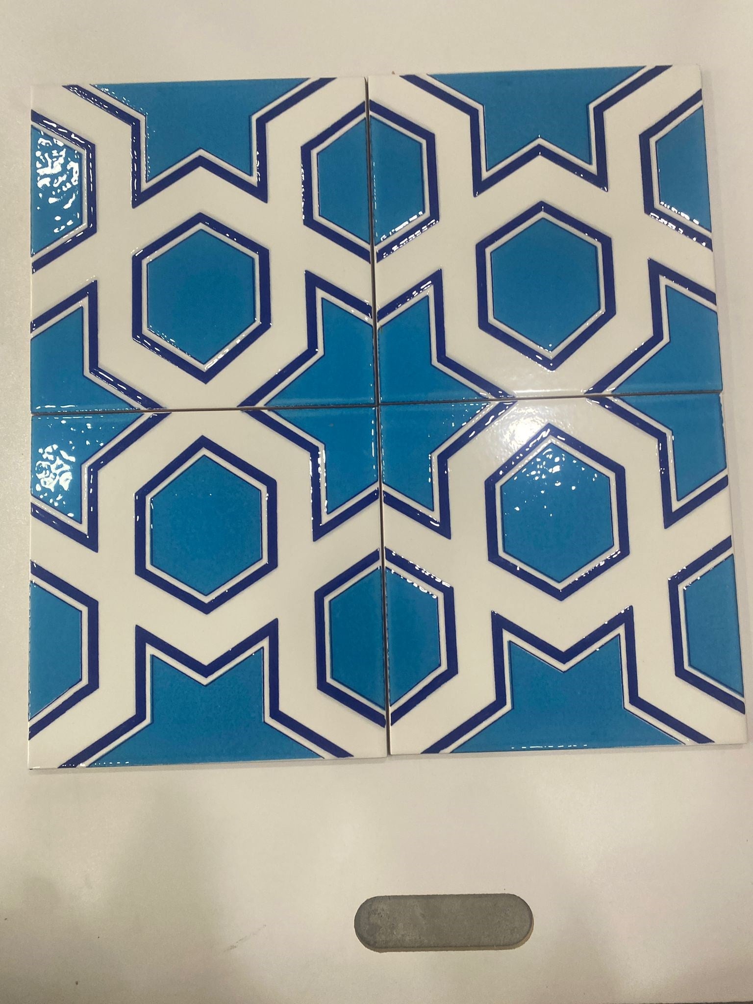 Armada Çini 20x20 Cm SP 98-v Yıldız Desenli Kütahya İznik Çini Karo