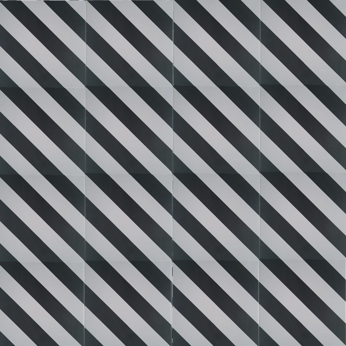 Armada Çini 20x20 Cm YC 7 Siyah Beyaz Şeritli Yer Çinisi