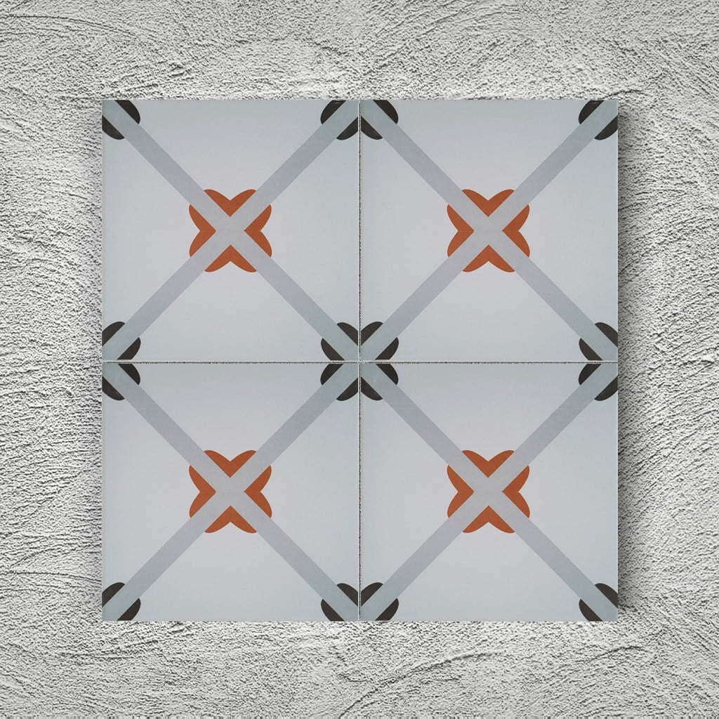 Armada Çini 20x20 Cm YC 9 Sarı Kahve  Yer Çinisi