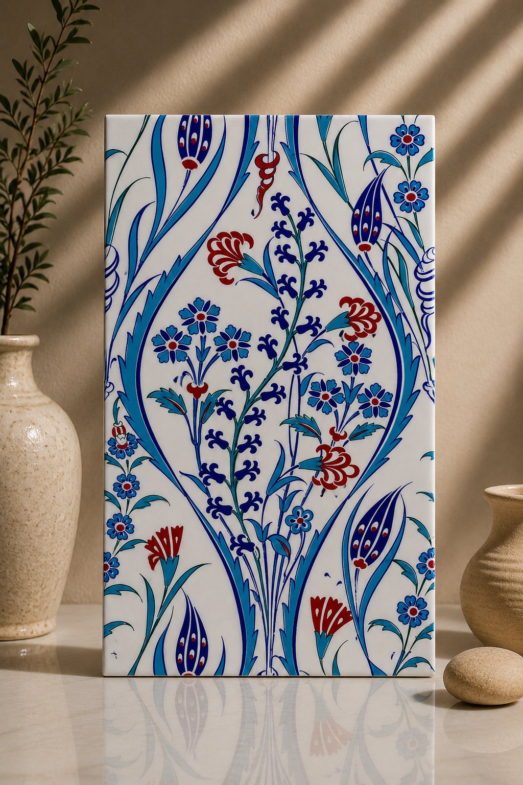 Armada Çini 25x40 Cm SP 419 Mavi Beyaz Kütahya İznik Çini Karo