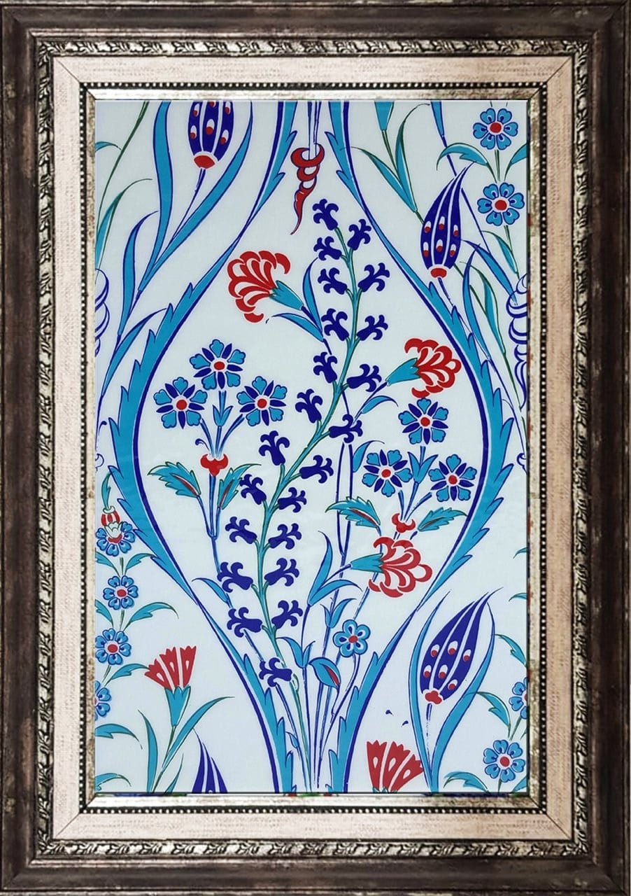 Armada Çini 25x40 Cm SP 419 Mavi Beyaz Kütahya İznik Çini Karo