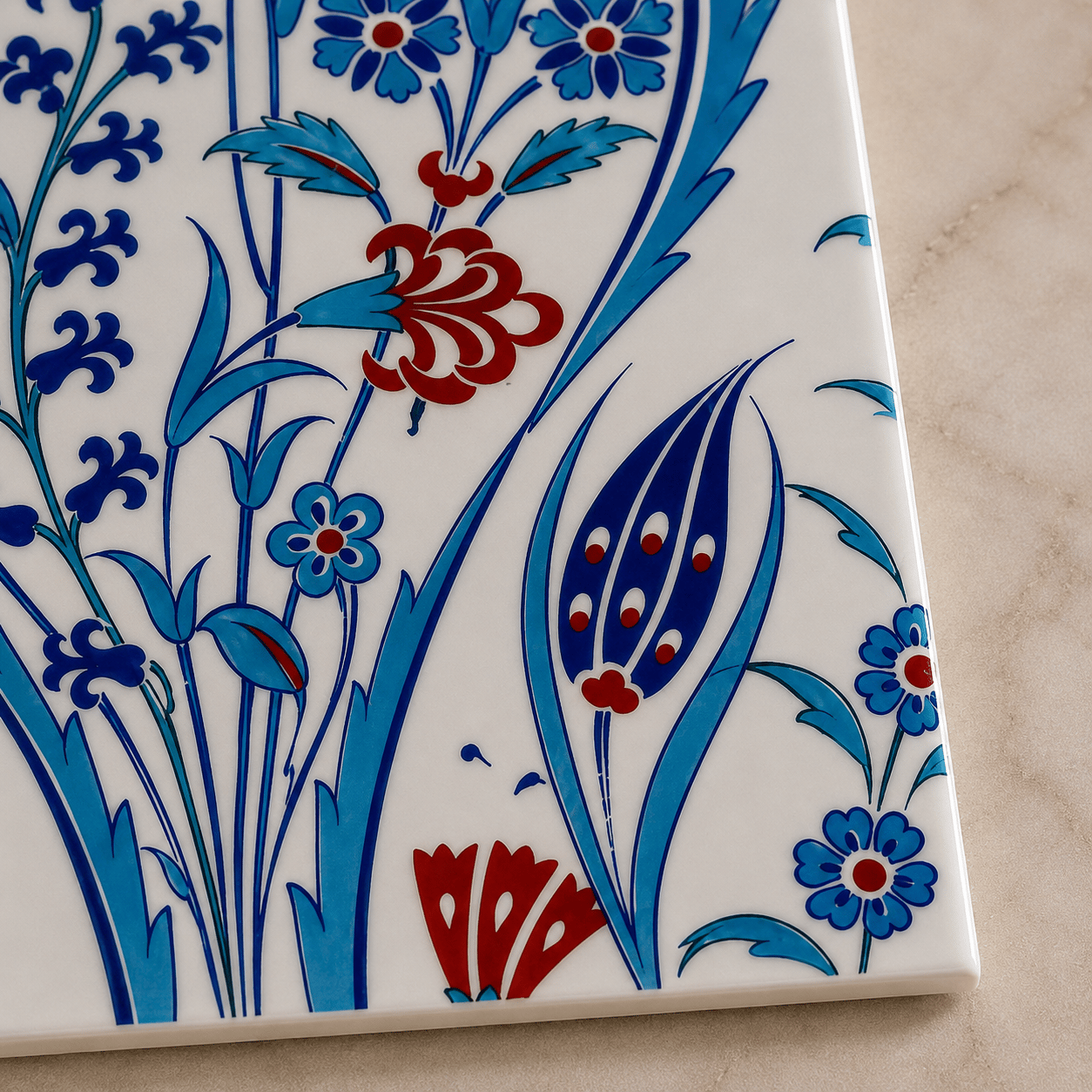 Armada Çini 25x40 Cm SP 419 Mavi Beyaz Kütahya İznik Çini Karo