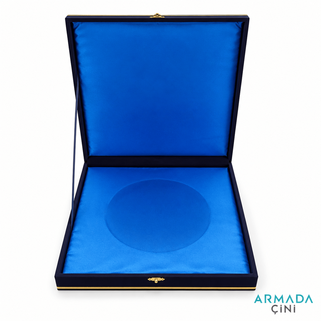 Armada Çini 40 cm Tabak kadife Kutusu Lacivert