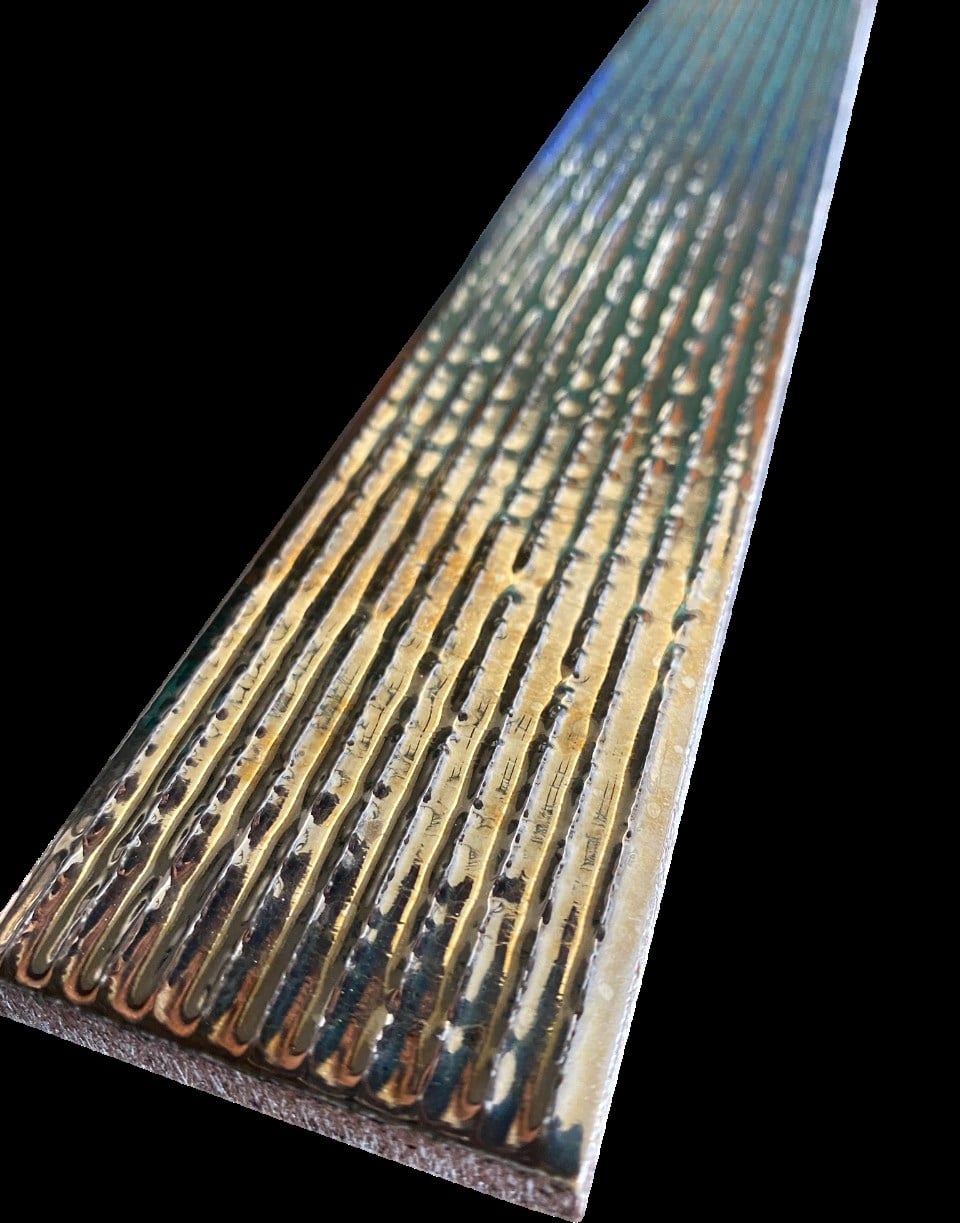 Armada Çini 5X40  FLAT Çizgili Bronz Çini Seramik