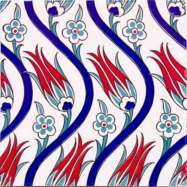 Armada Çini 60x100 Cm Ac 20 Sarmaşık Serigraf Türk Hamamı Pano