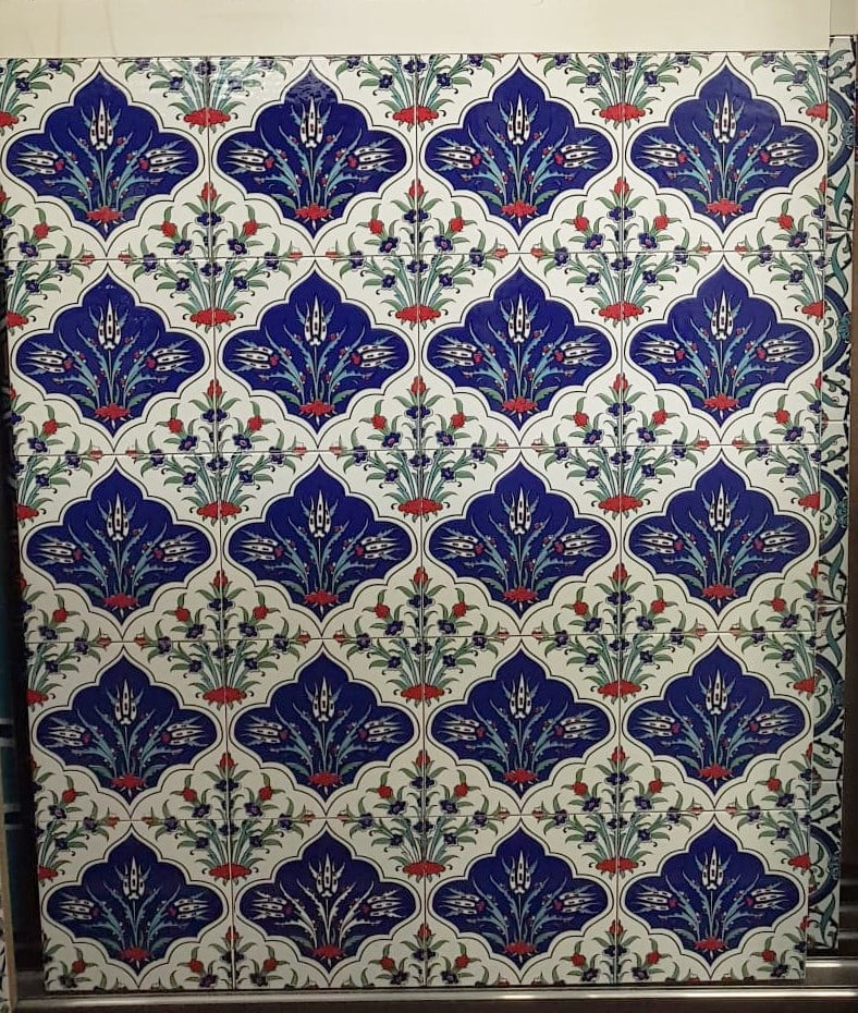 Armada Çini 60x100 Cm Ac 45 İznik Serigraf Türk Hamamı Pano