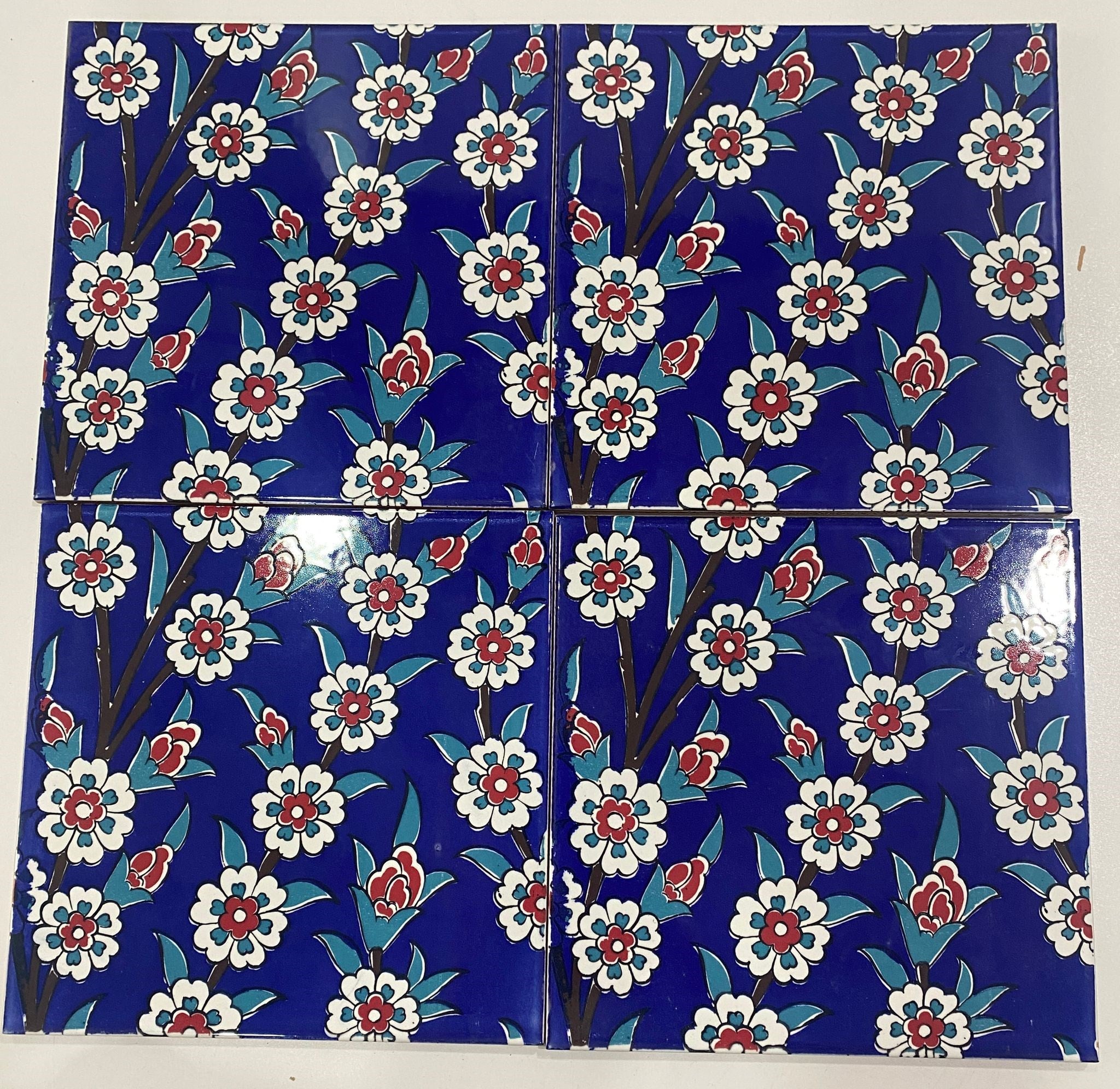 Armada Çini 60x100 Cm Ac 60 Papatya Serigraf Türk Hamamı Pano