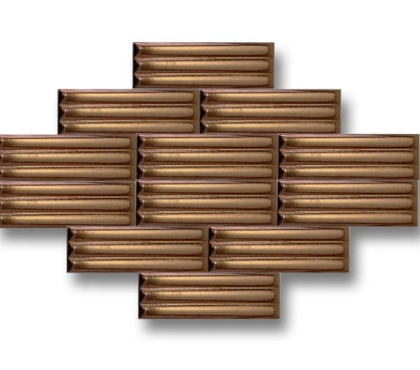 Armada Çini 7x21 Cm Bambu Bronz  Çini Seramik 