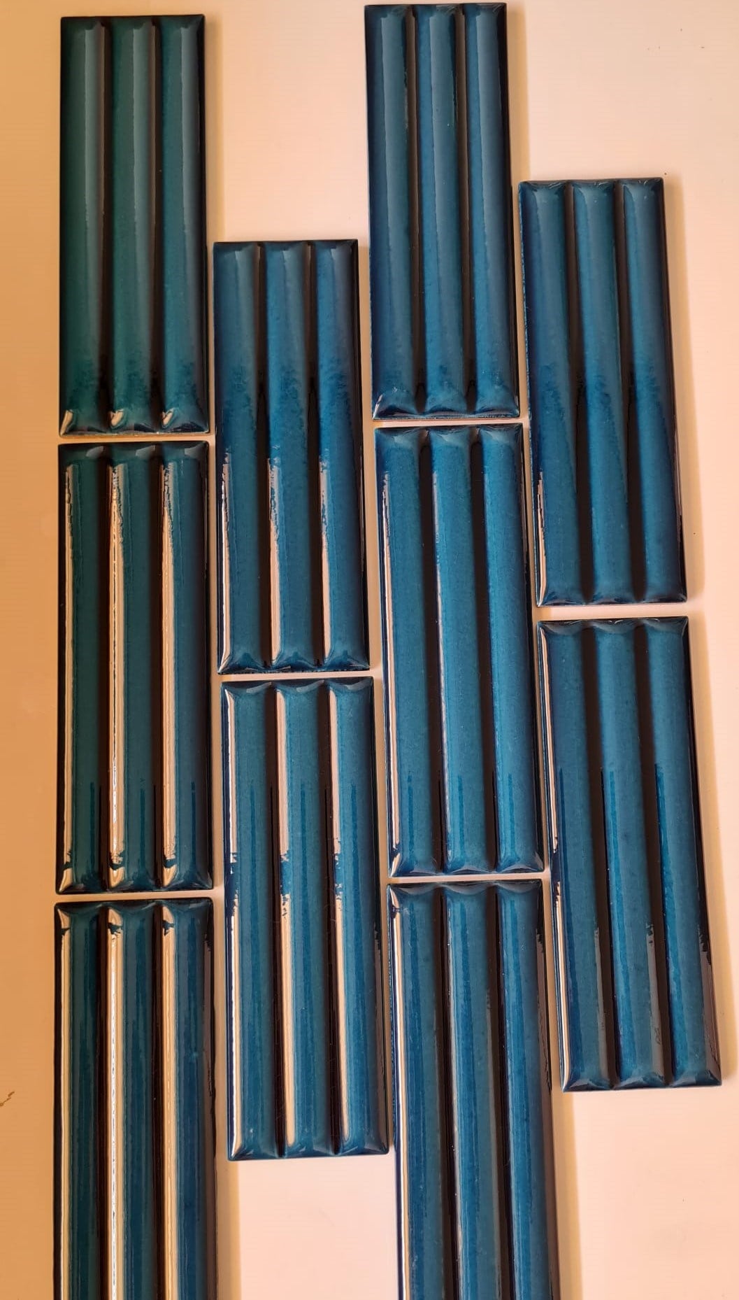 Armada Çini 7x21 Cm Bambu Petrol Mavisi Çini Seramik 