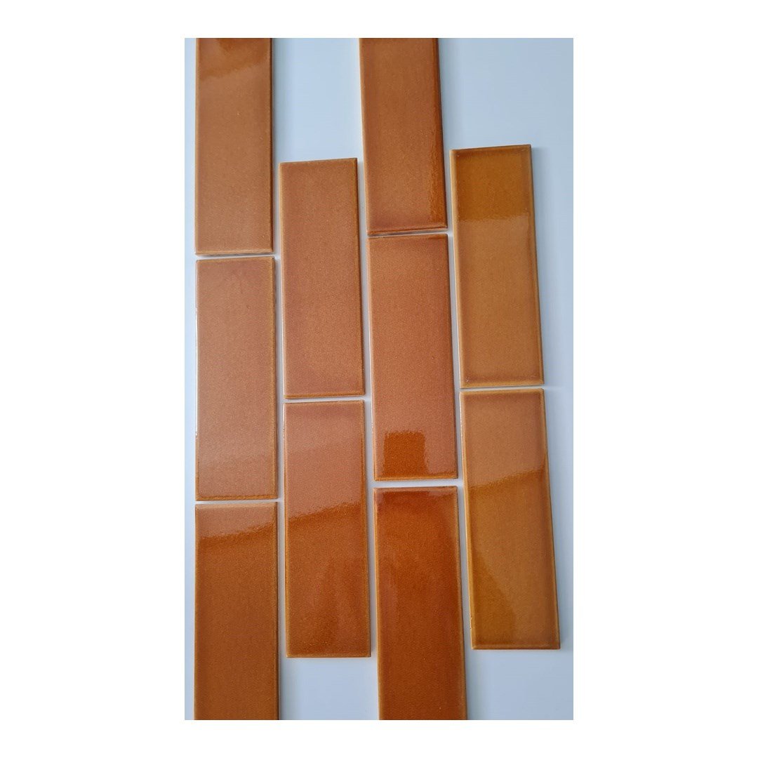 Armada Çini 7x21 Cm Düz Karamel  Çini Seramik