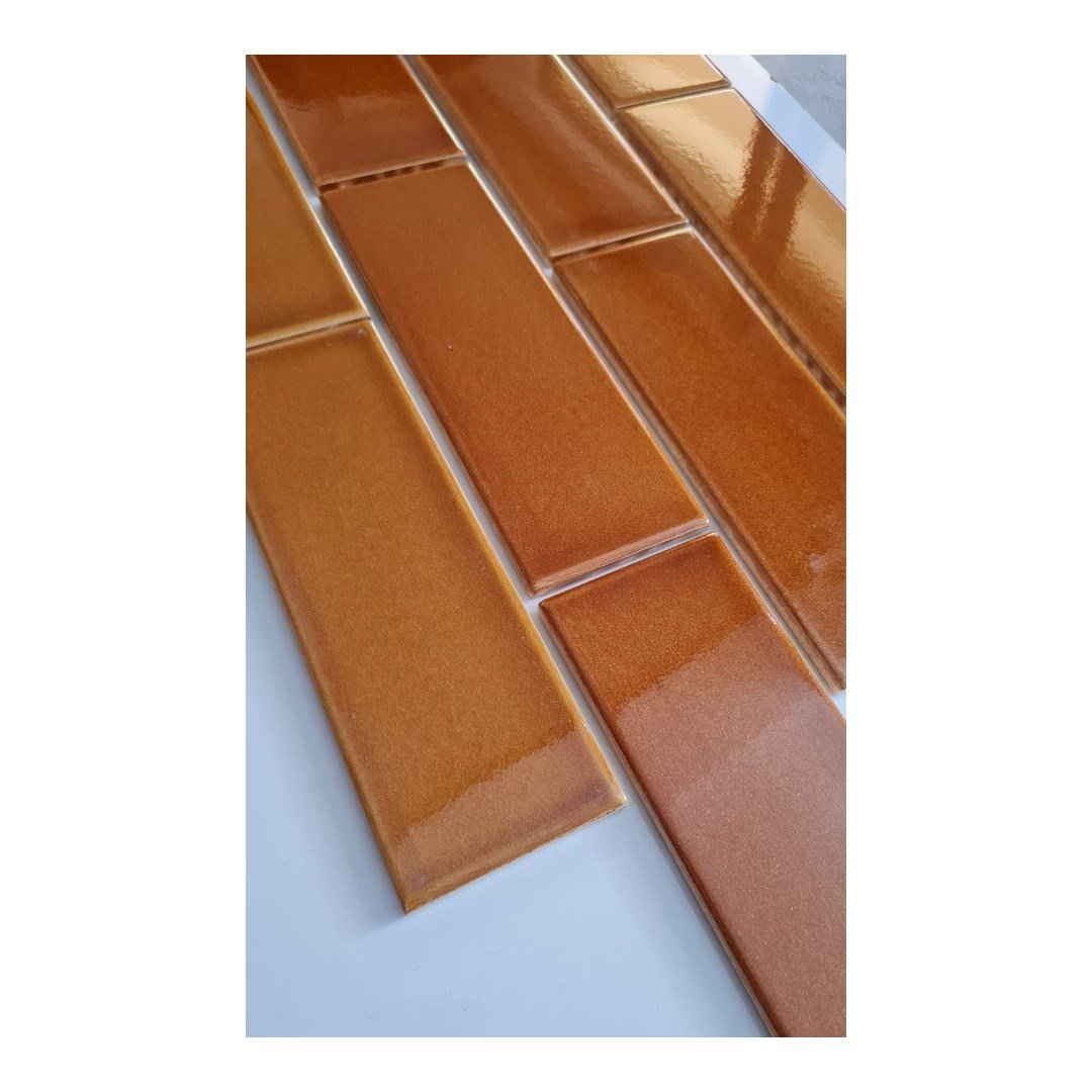 Armada Çini 7x21 Cm Düz Karamel  Çini Seramik