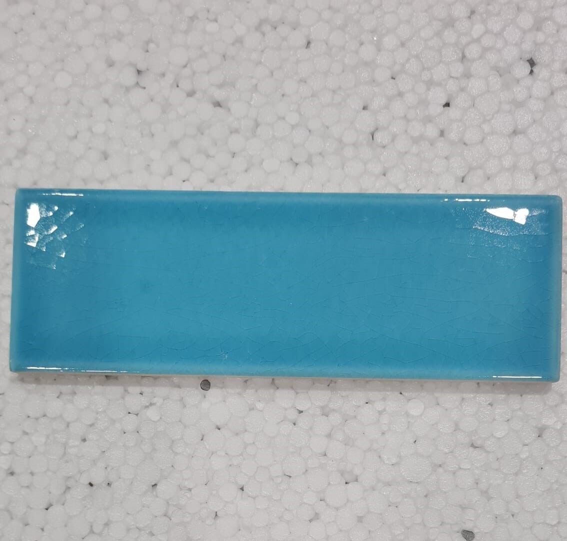 Armada Çini 7x21 Cm Düz Turkuaz  Çini Seramik