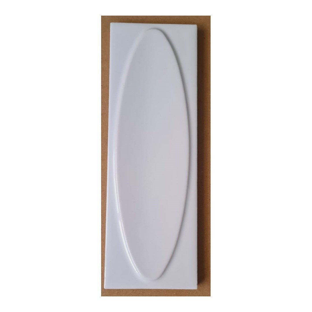 Armada Çini 7x21 Cm Elips Beyaz  Çini Seramik