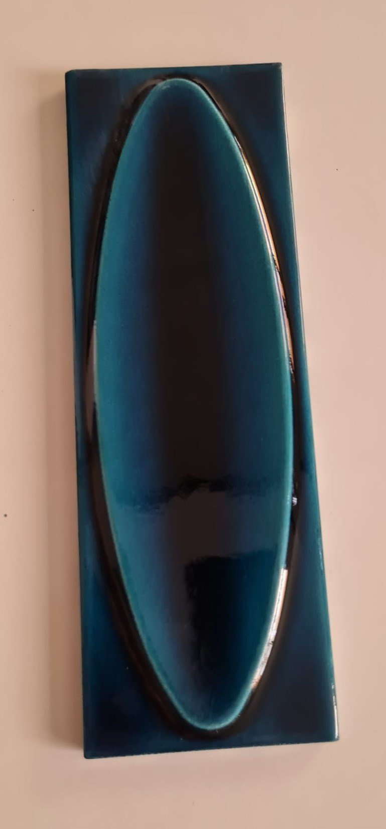 Armada Çini 7x21 Cm Elips Petrol Mavisi  Çini Seramik 