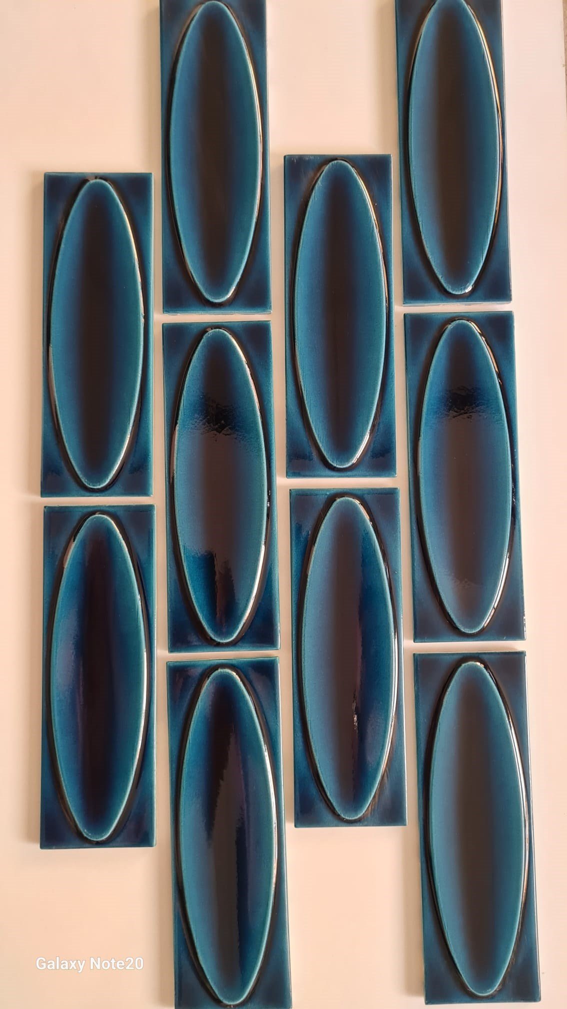 Armada Çini 7x21 Cm Elips Petrol Mavisi  Çini Seramik 