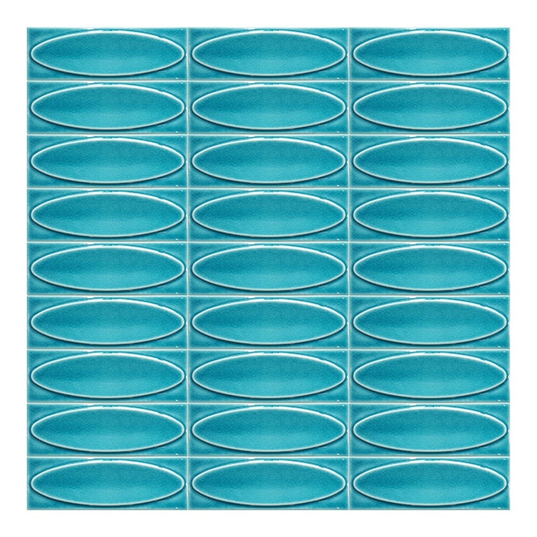 Armada Çini 7x21 Cm Elips Turkuaz  Çini Seramik