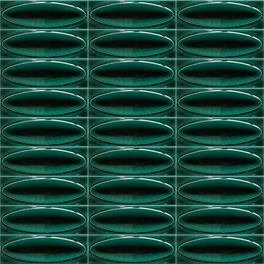 Armada Çini 7x21 Cm Elips Yeşil  Çini Seramik