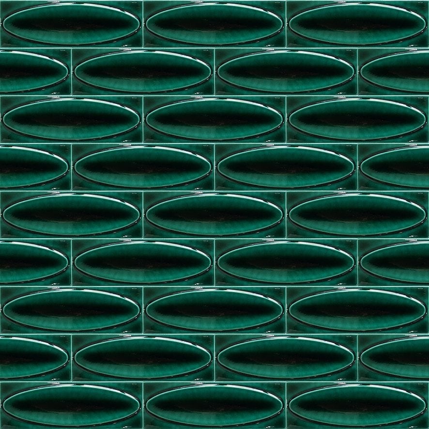 Armada Çini 7x21 Cm Elips Yeşil  Çini Seramik