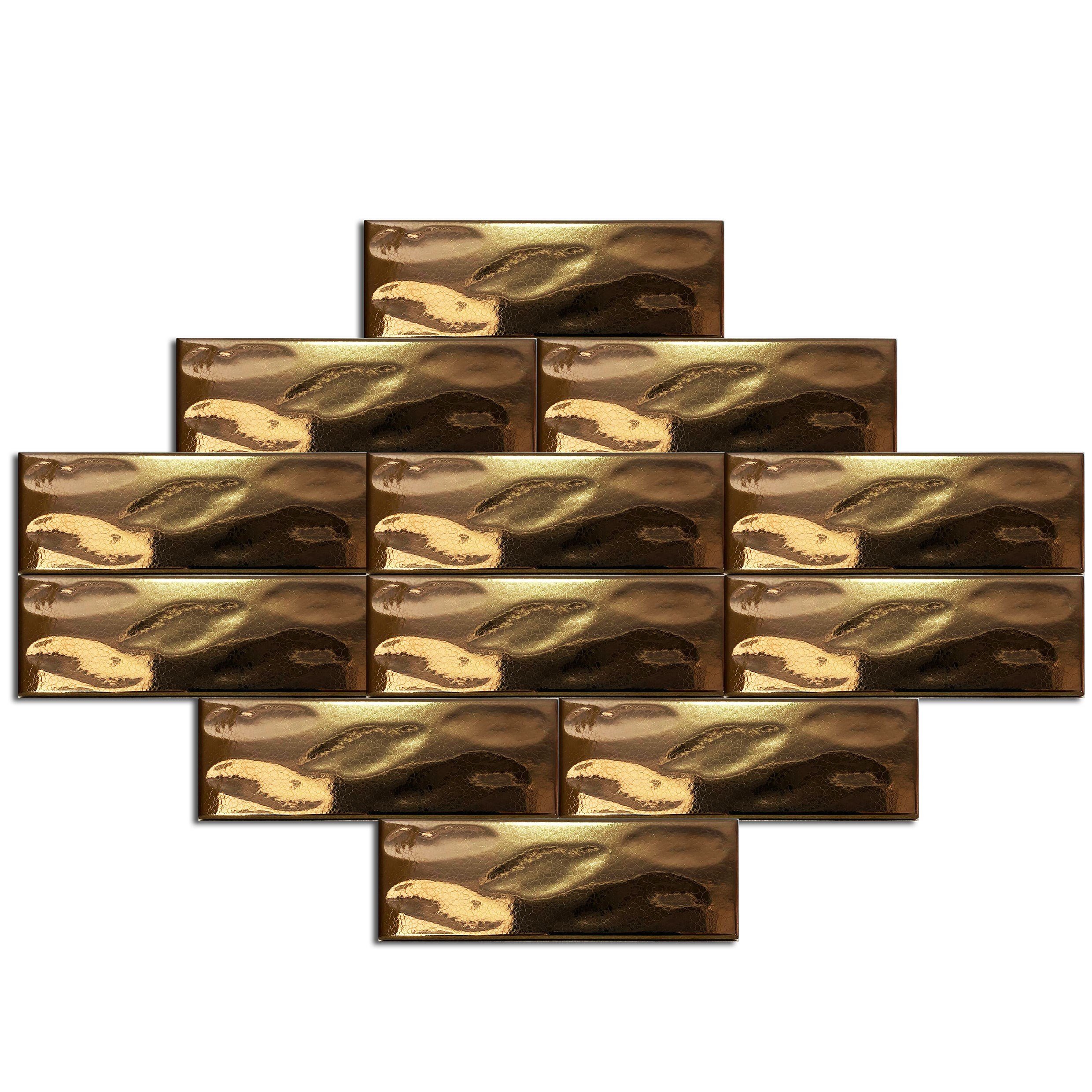 Armada Çini 7x21 Cm Gölgeli Bronz Çini Seramik 