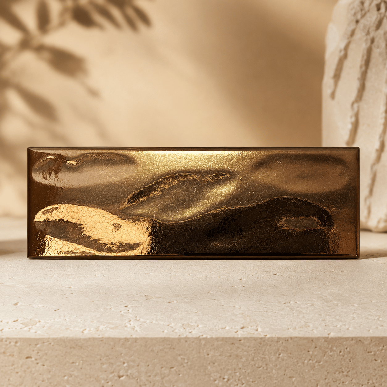 Armada Çini 7x21 Cm Gölgeli Bronz Çini Seramik 