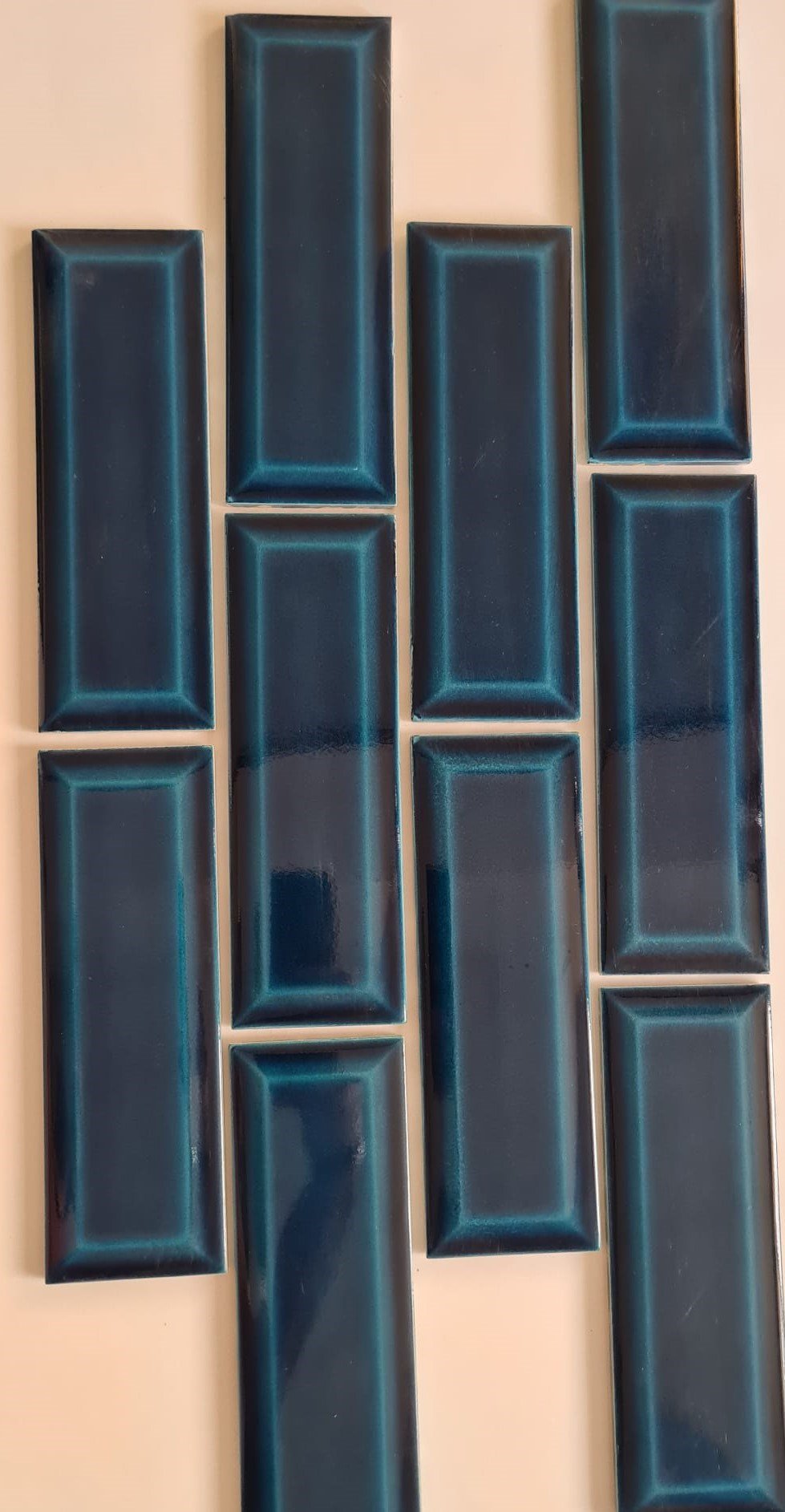 Armada Çini 7x21 Cm Metro Petrol mavisi Çini Seramik 
