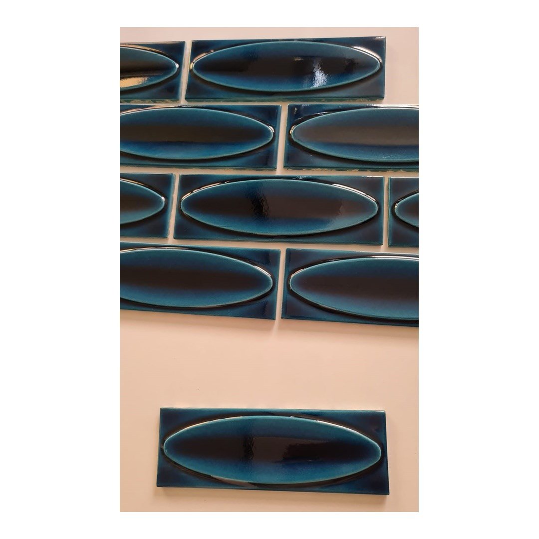 Armada Çini 7x21 Cm Metro Petrol mavisi Çini Seramik 