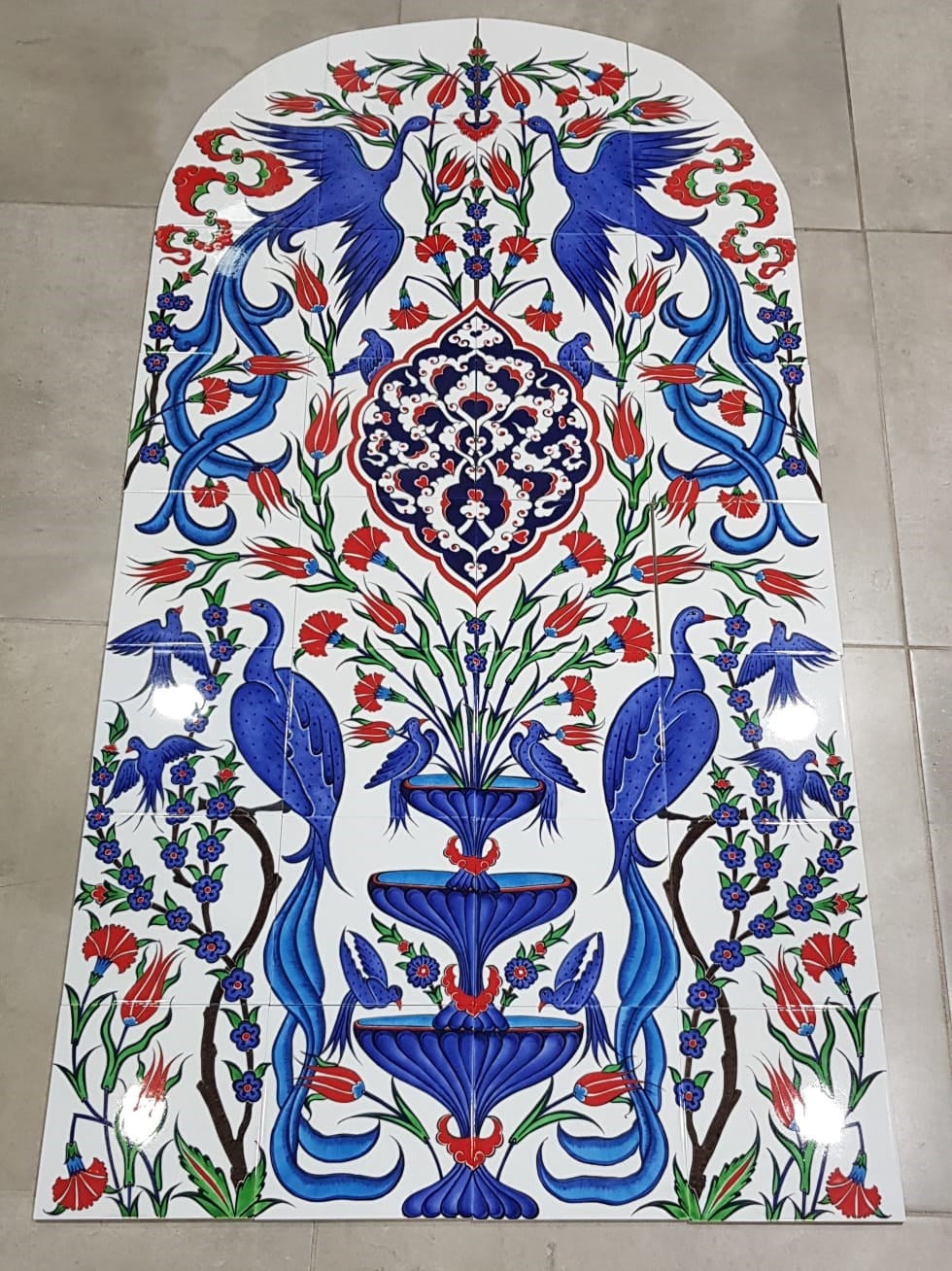 Armada Çini 80x160 Eldekoru çini pano