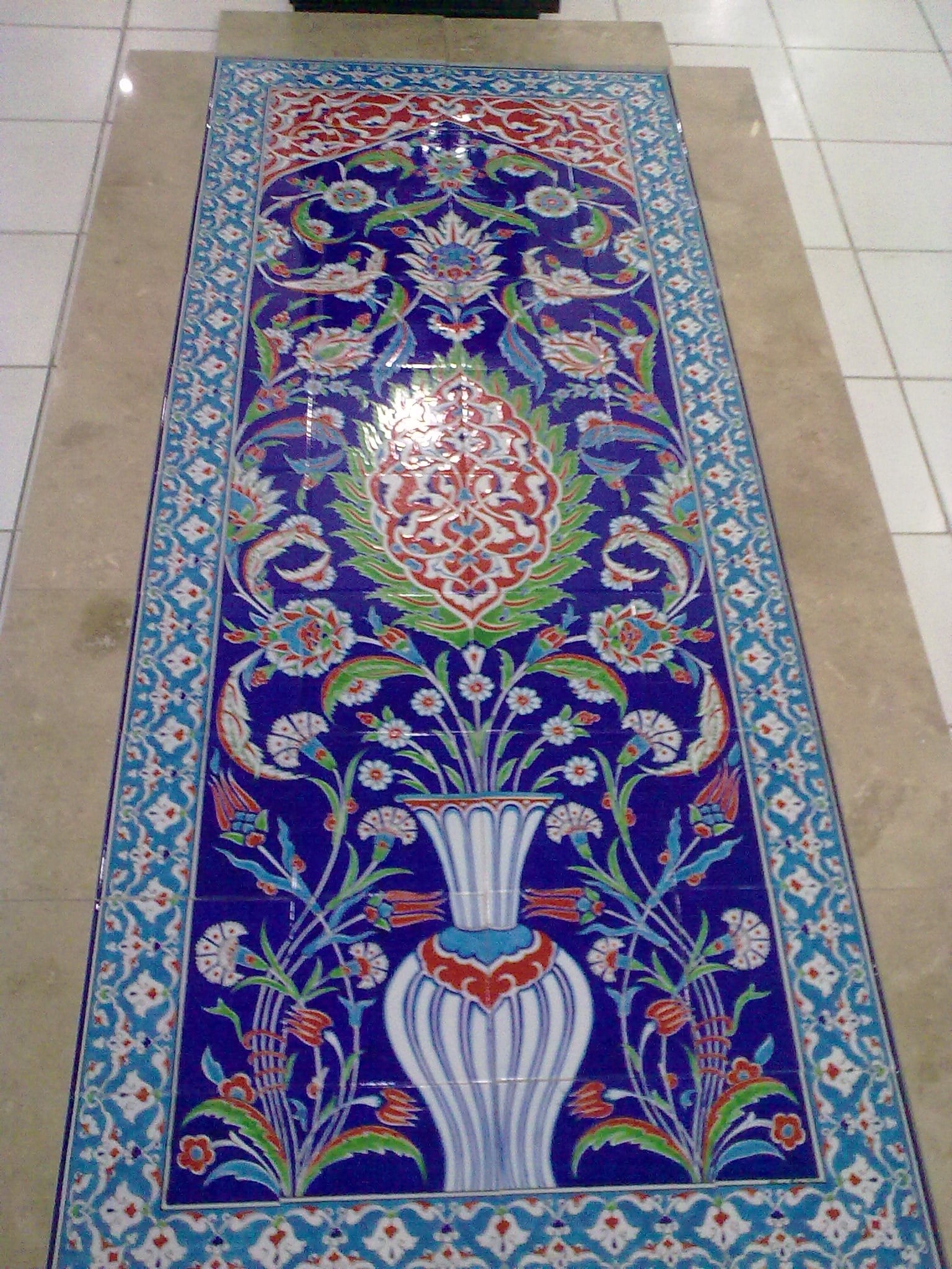 Armada Çini 80x200 Eldekoru Kütahya çini pano