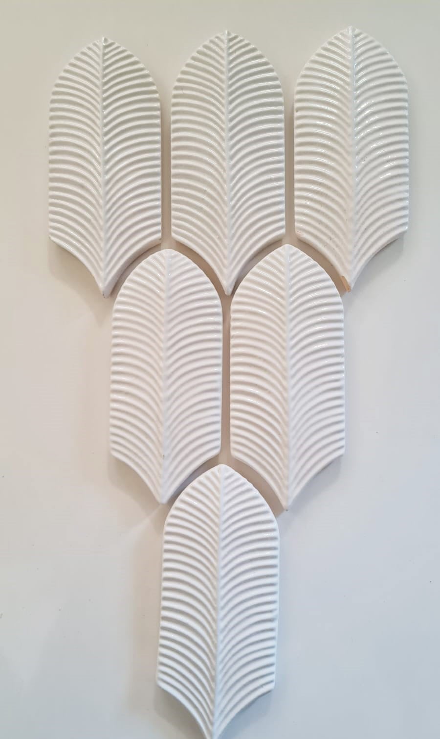 Armada çini 9x20 Palm Life Beyaz Çini Seramik