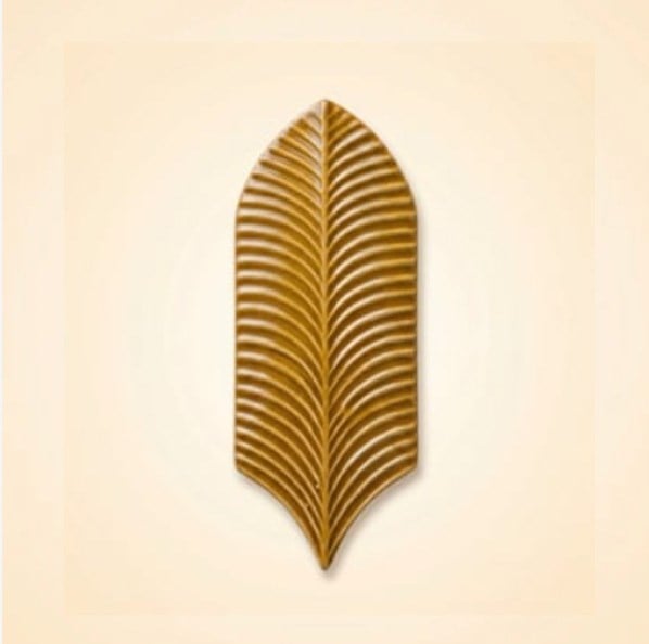 Armada Çini 9X20 Palm Life Karamel Çini Seramik