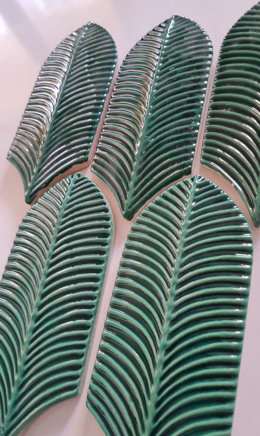 Armada Çini 9X20 Palm Life Zümrüt Yeşil Çini Seramik