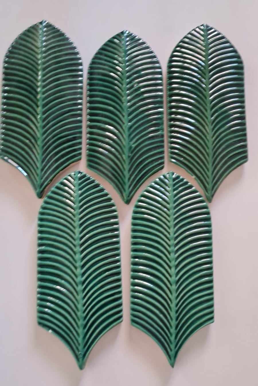Armada Çini 9X20 Palm Life Zümrüt Yeşil Çini Seramik