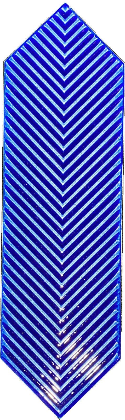 Armada Çini 9X30  Bella Çizgili Kobalt Çini Seramik