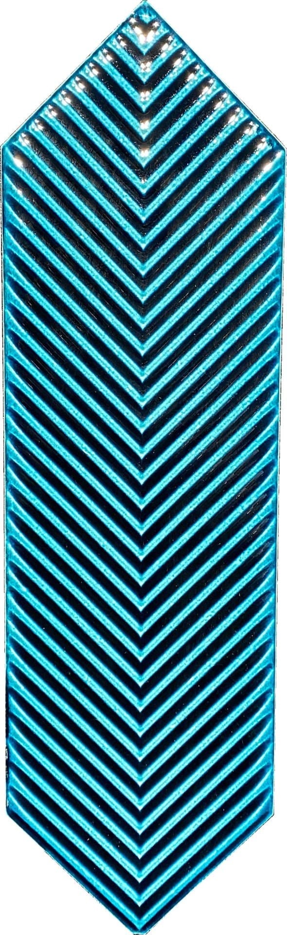 Armada Çini 9X30  Bella Çizgili Petrol Mavisi Çini Seramik