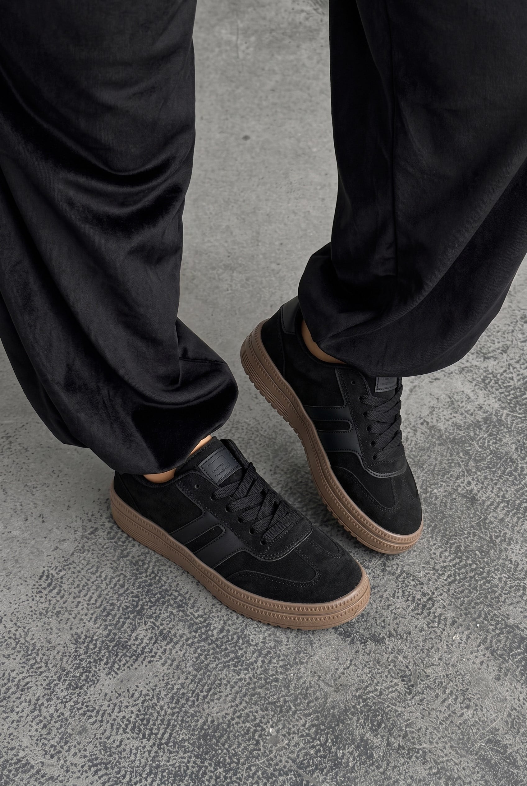  Rota Kadın Siyah-Siyah Sneaker Spor Ayakkabı - Kadın Günlük Ayakkabı