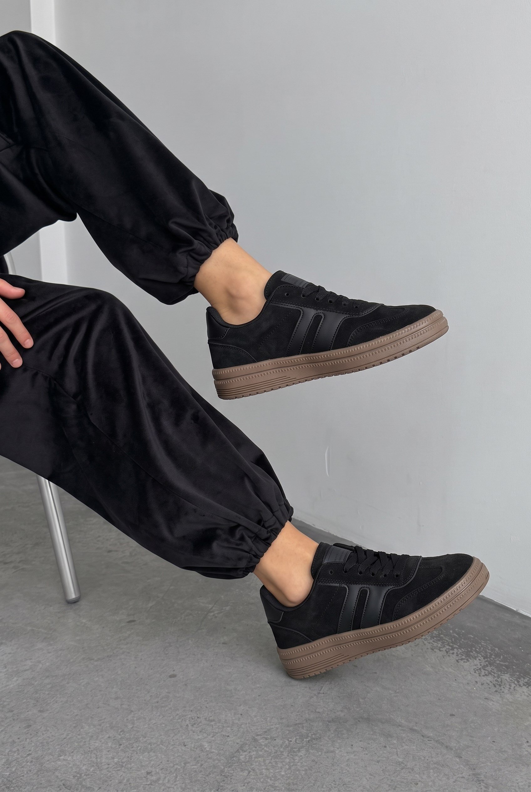  Rota Kadın Siyah-Siyah Sneaker Spor Ayakkabı - Kadın Günlük Ayakkabı