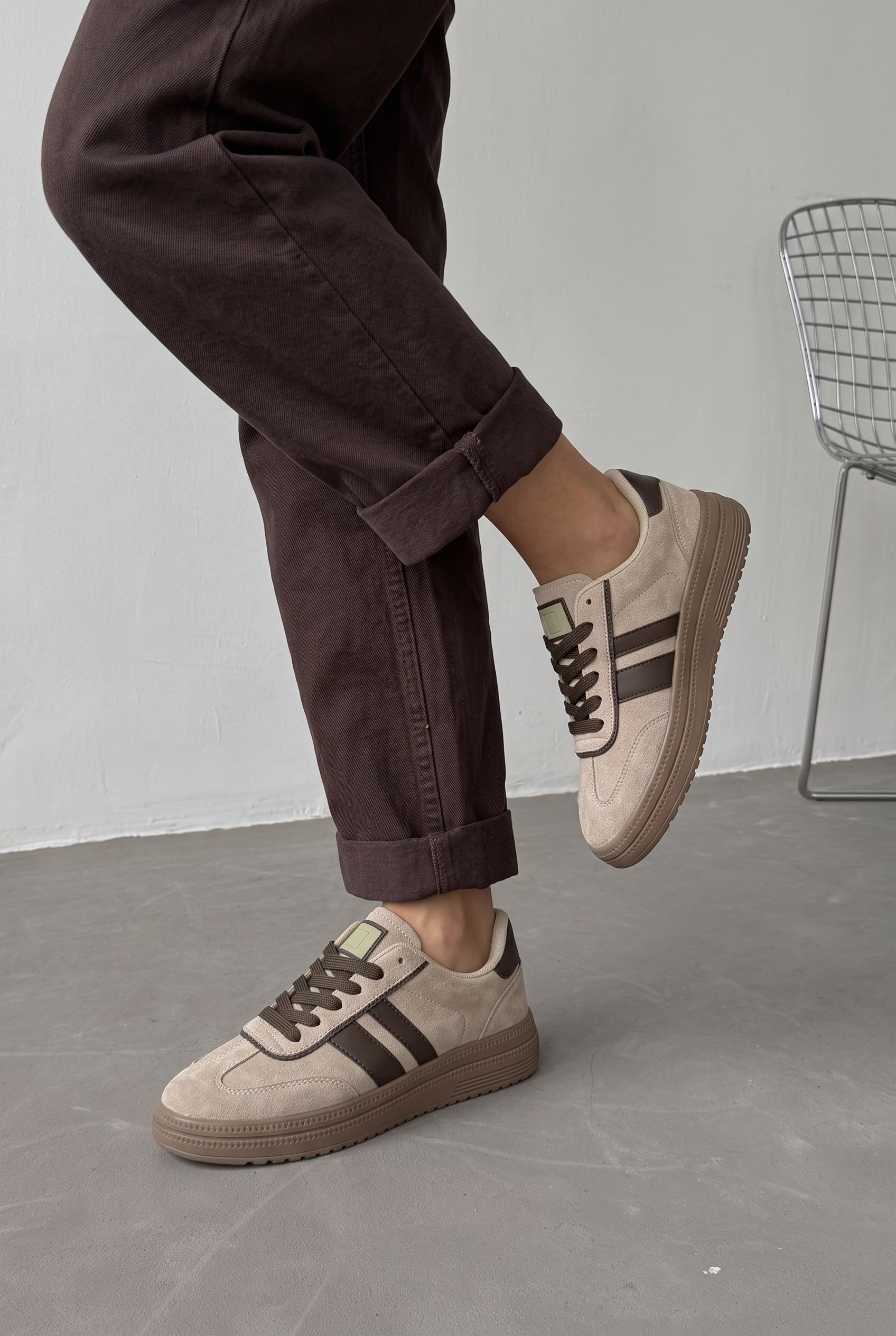  Rota Kadın Vizon-Kahverengi Sneaker Spor Ayakkabı - Kadın Günlük Ayakkabı