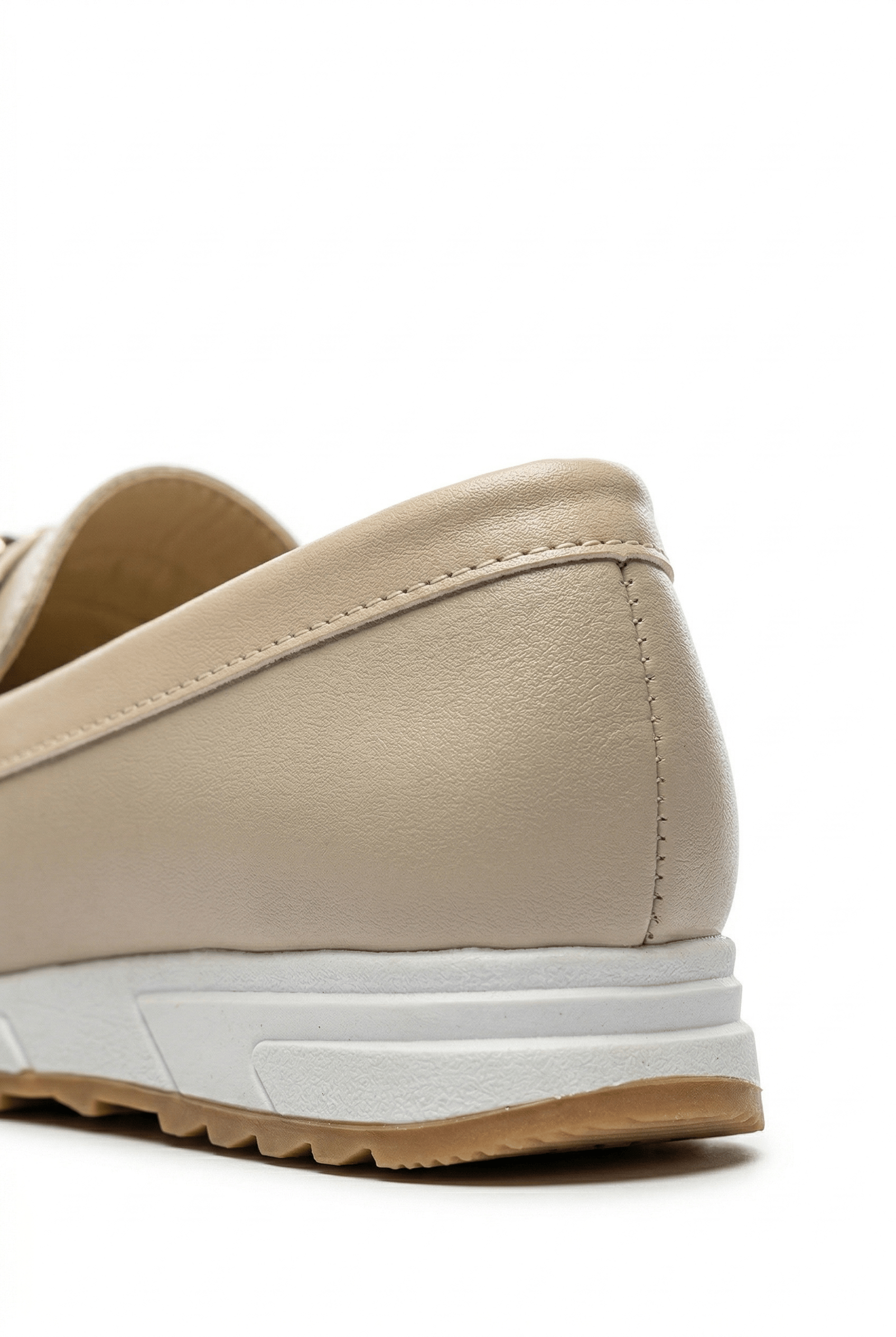 Kadın Bej Ortopedik Loafer Günlük Loafer Ayakkabı