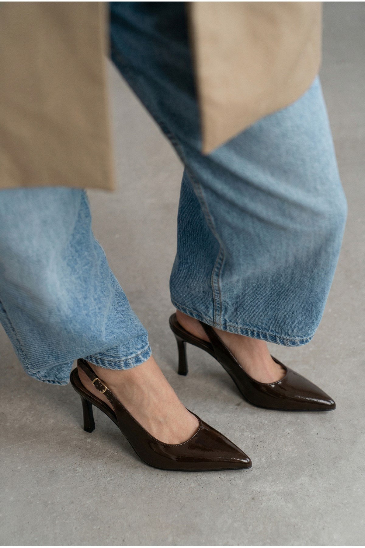 Kadın Sivri Burun Bantlı İnce Topuklu Stiletto Abiye Ofis Düğün Kadın Topuklu Ayakkabı