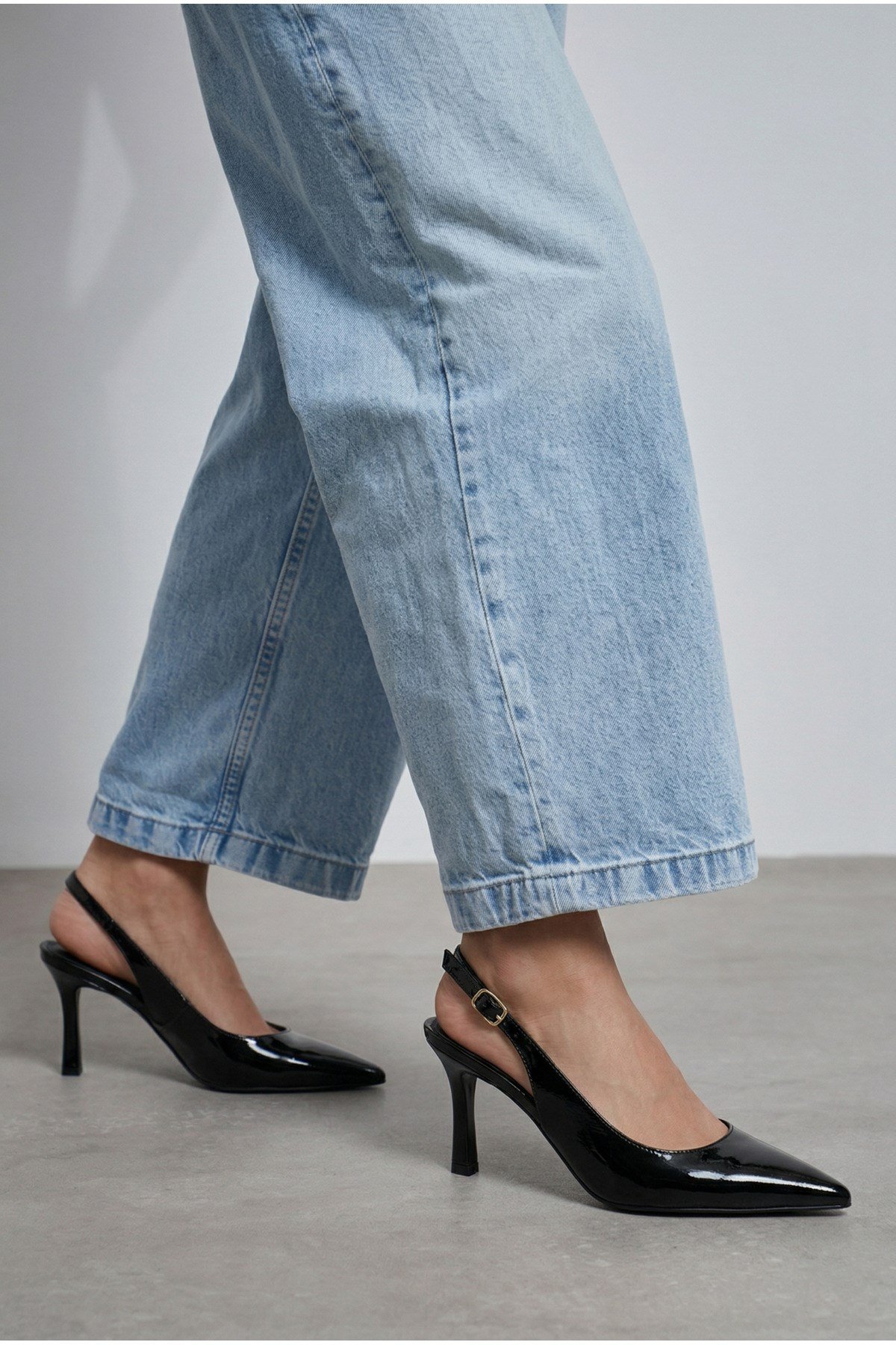 Kadın Sivri Burun Bantlı İnce Topuklu Stiletto Abiye Ofis Düğün Kadın Topuklu Ayakkabı