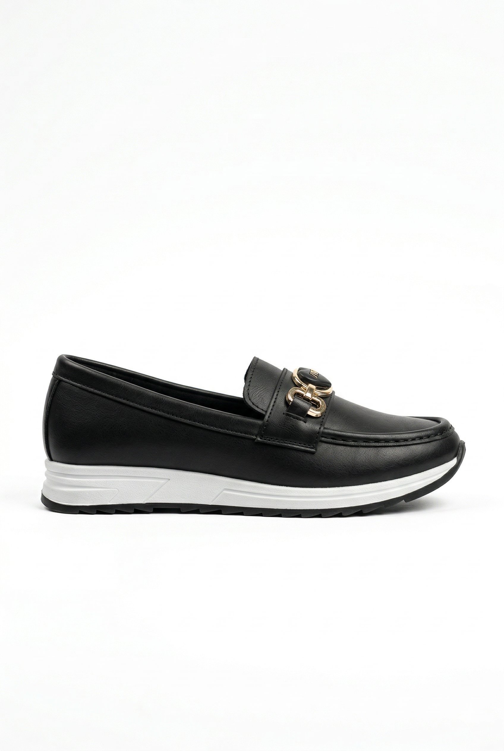 Kadın Siyah Ortopedik Loafer Günlük Loafer Ayakkabı