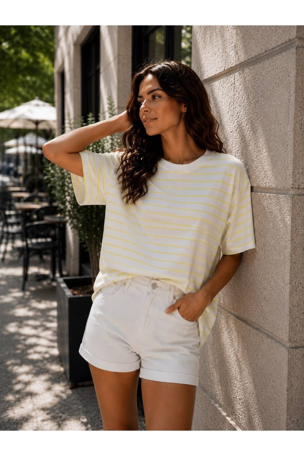 %100 Pamuk Oversize Tshirt