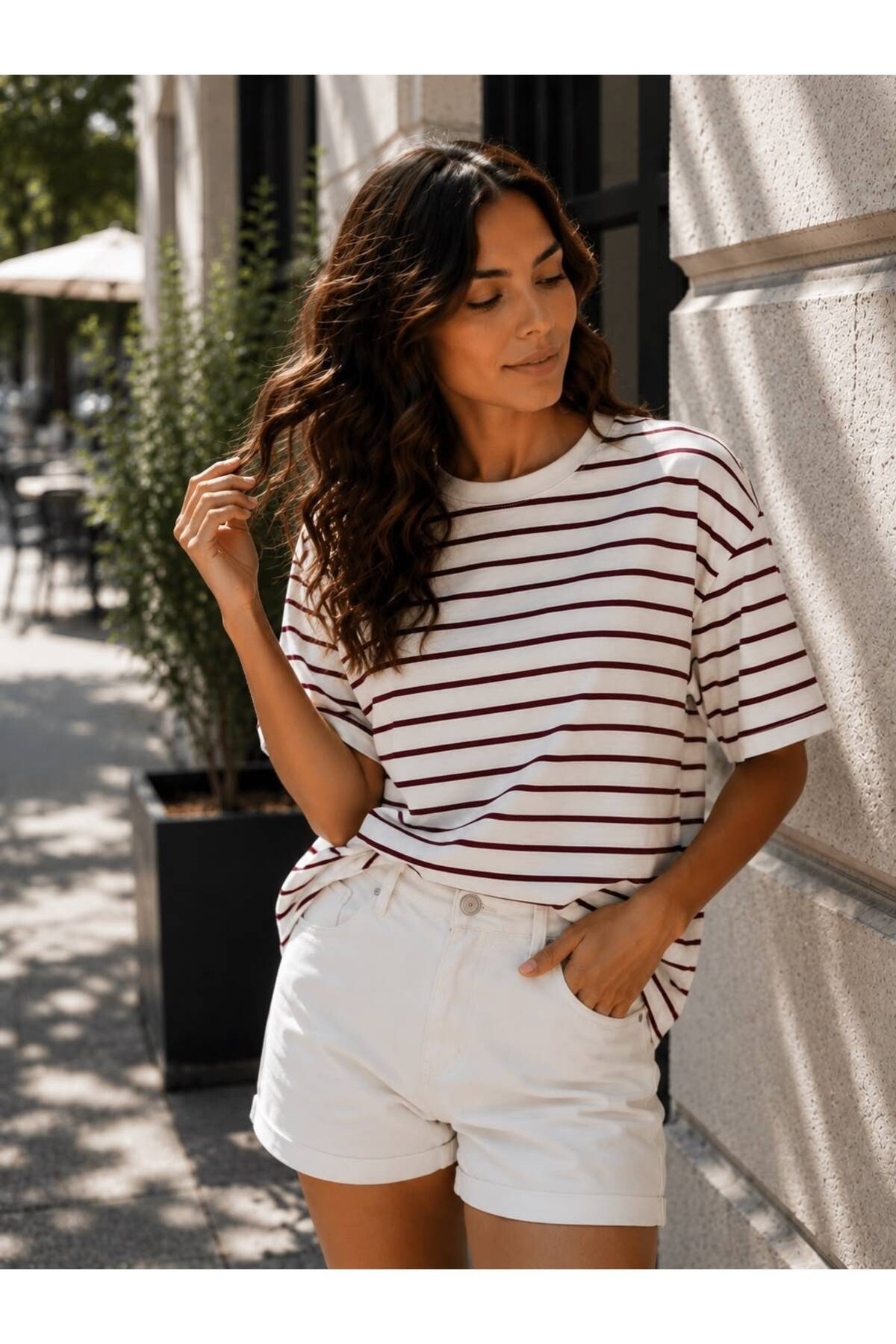 %100 Pamuk Oversize Tshirt