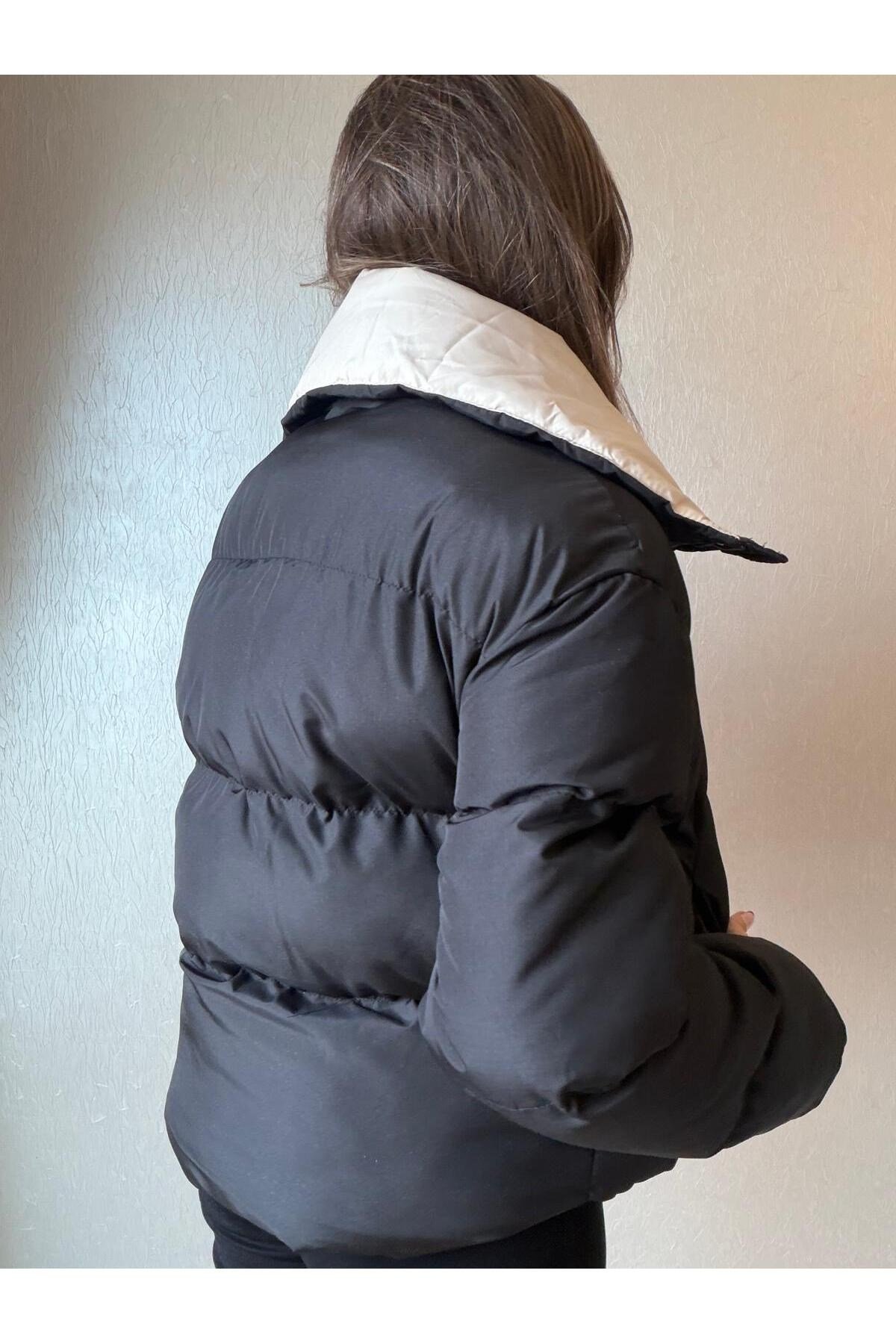 Fermuarlı Şişme Mont