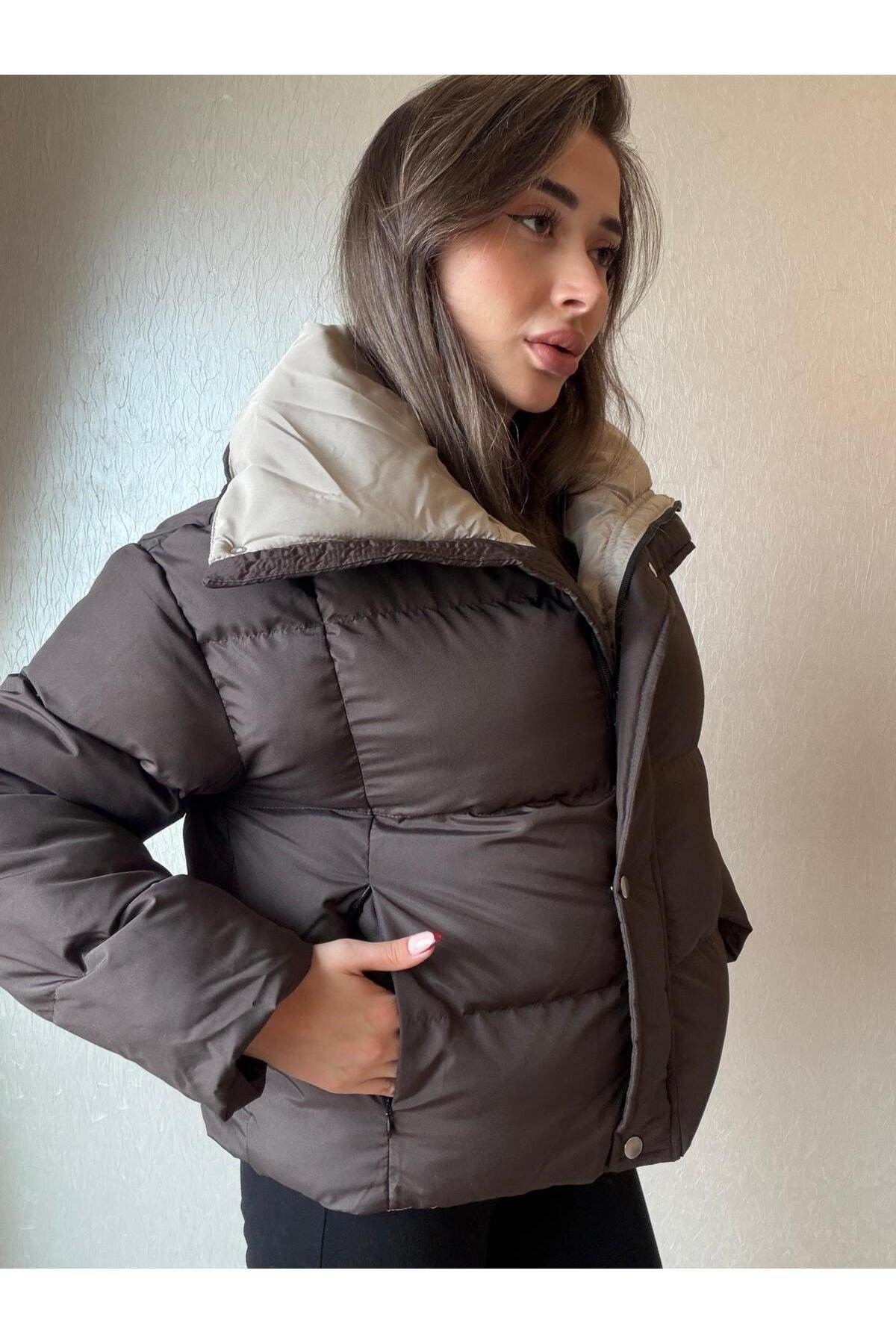 Fermuarlı Şişme Mont