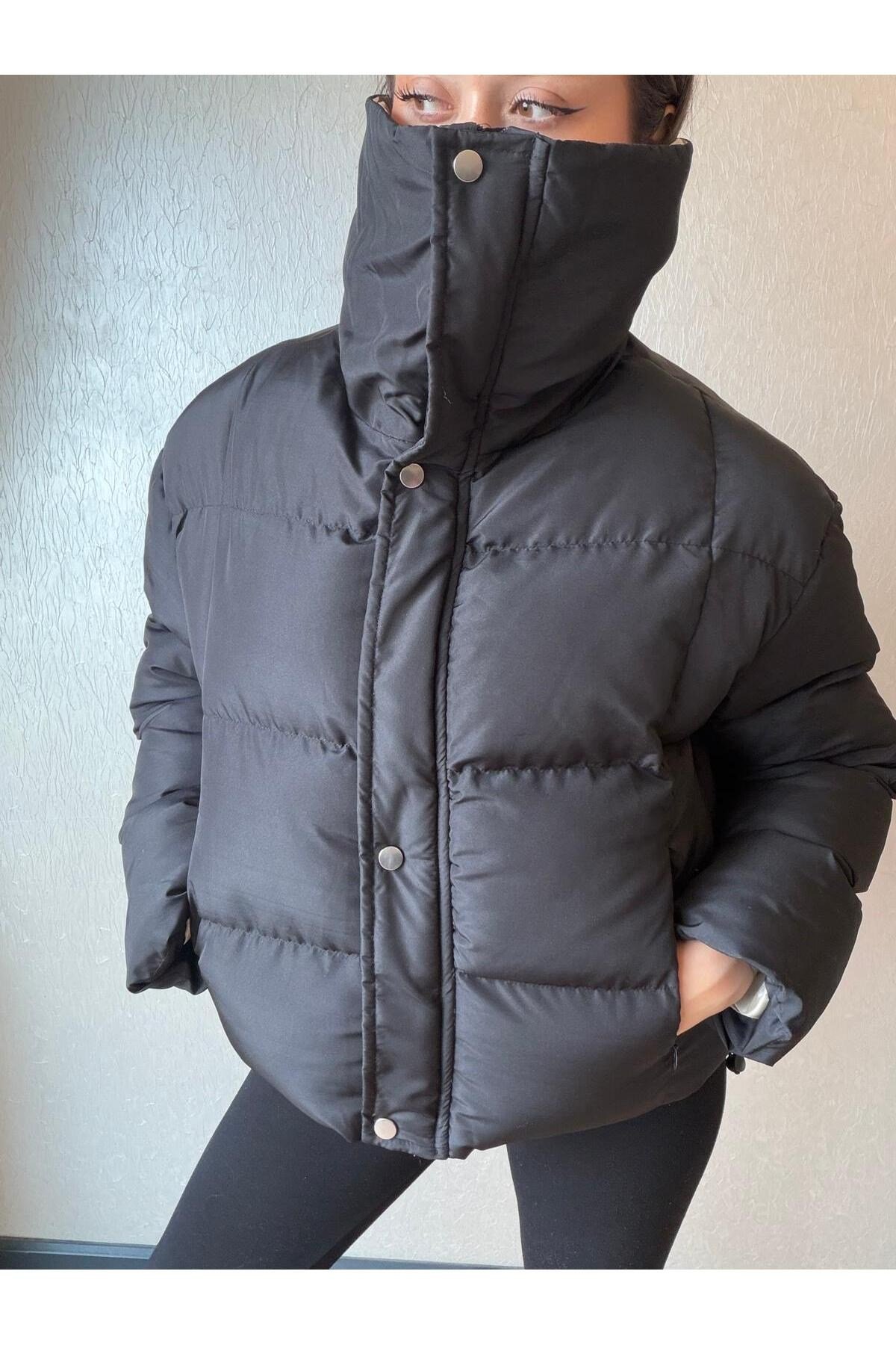 Fermuarlı Şişme Mont