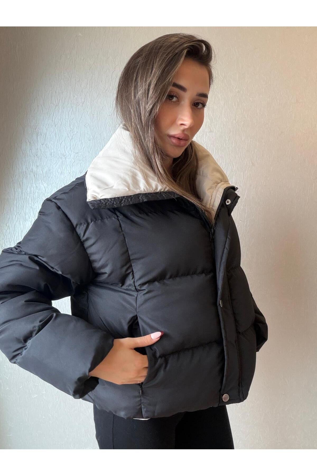 Fermuarlı Şişme Mont